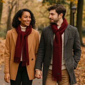 Burberry Deep Red Scarf